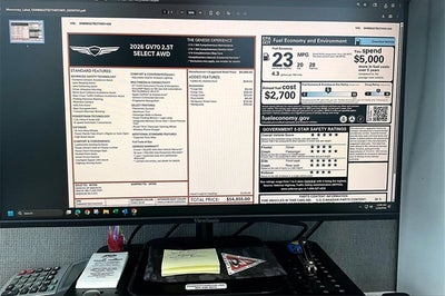 2026 Genesis GV70 2.5T SELECT