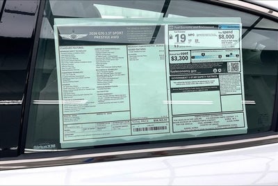 2026 Genesis G70 3.3T Sport Prestige